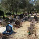 Ovunque girandole colorate si muovono al minimo soffio di vento, scandendo la quiete tipica di un cimitero